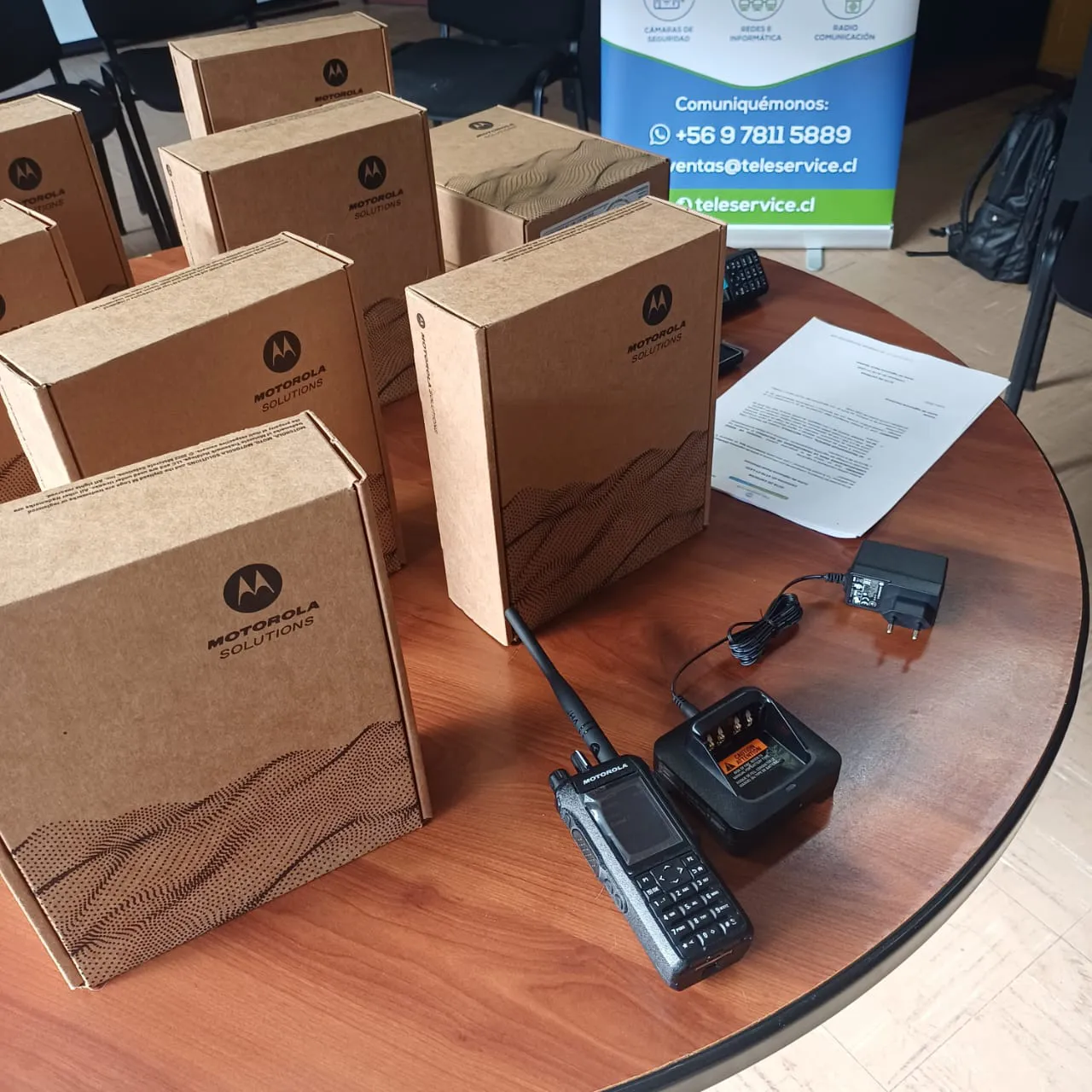 Radios Motorola Solutions y equipos de comunicación entregados por Teleservice a las Juntas de Vigilancia Rural en Galvarino.