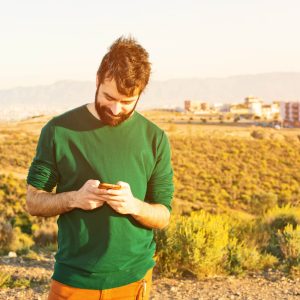 Man with phone