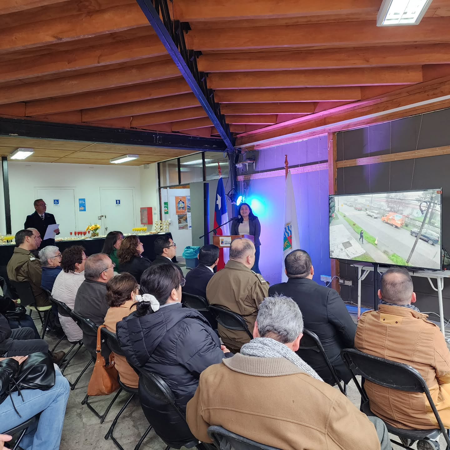 Presentación oficial del sistema de televigilancia de Los Lagos ante autoridades y comunidad