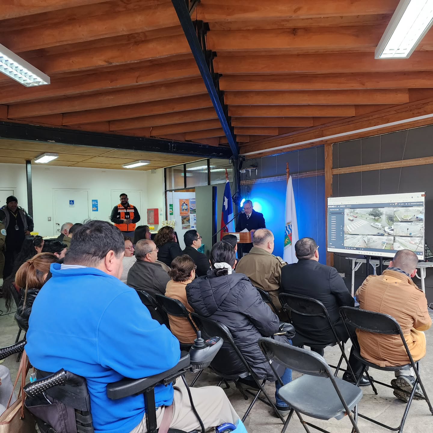 Ceremonia de presentación del sistema de cámaras de televigilancia en Los Lagos
